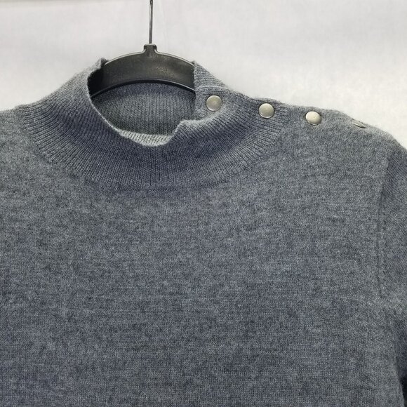 Jones New York JNY Tunic Sweater Women's M Mock Neck Merino Wool Long Sleeve - Picture 2 of 13